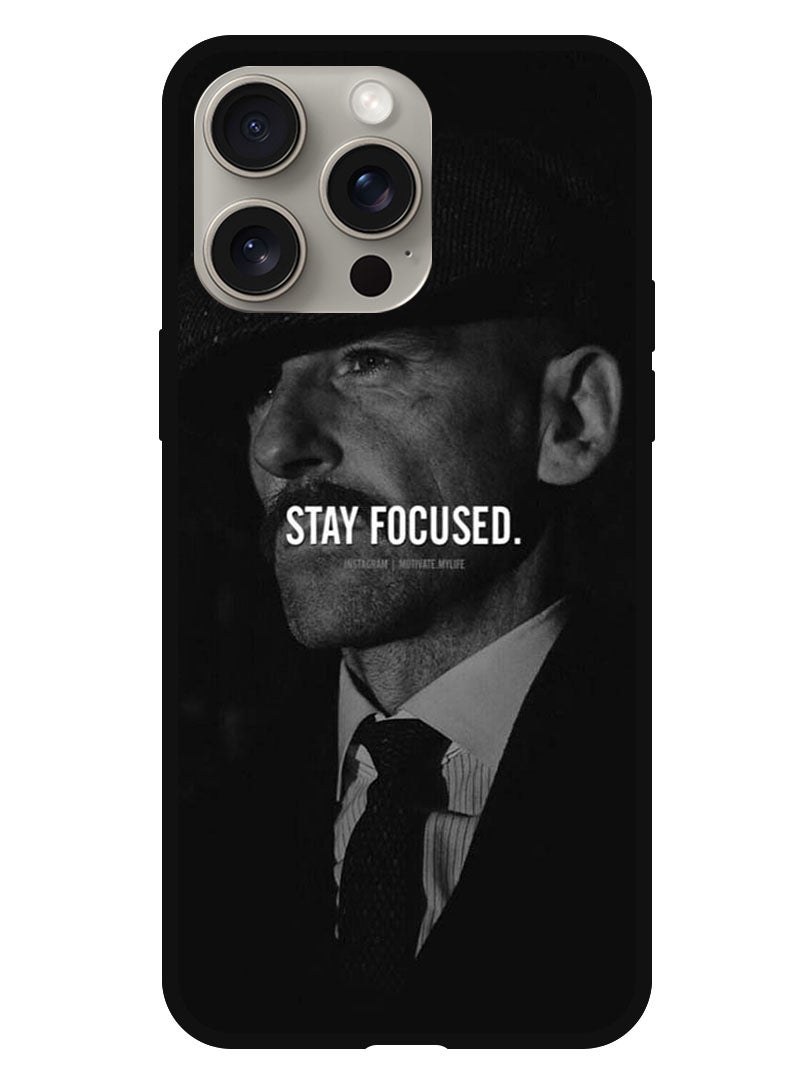 Theodor Protective Case Anti Scratch Shock Proof Bumper Cover For iPhone 15 Pro Stay focused - Image 1