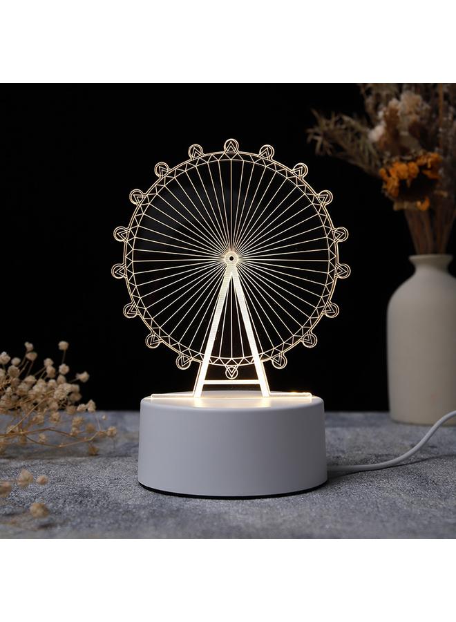 Bluejw Christmas 3D Nightlight Creative Luminous Projection Atmosphere Light Indoor Home Decoration Colorful Light Bedside Lighting Table Lamp - Image 4
