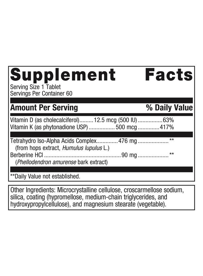 Metagenics Ostera - Healthy Bone Remodeling* - Bone Support Supplements for Women* - with Vitamins D & K, Berberine Hydrochloride - Gluten-Free - for Postmenopausal Women - 60 Tablets - Image 2