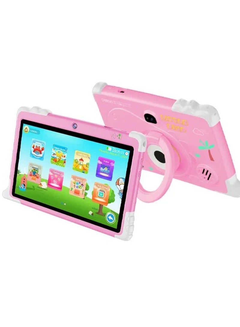 Oteeto Tab K2 Kids Tablet – 7" HD Display, Android, Parental Control, Learning Apps, WiFi, Kid-Proof Case – Educational Tablet for Kids (Ages 3–12), Pink - Image 1
