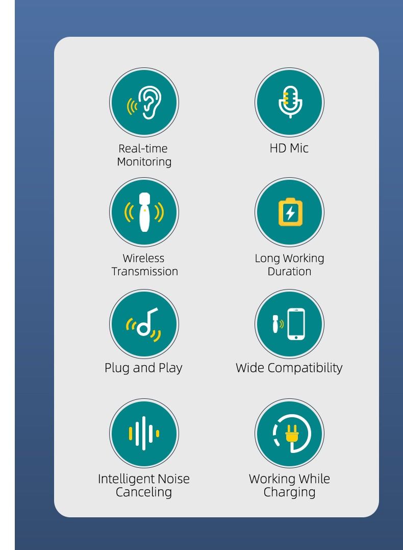 GULFLINK GULFLINK wireless one to two lavalier microphone - Image 2