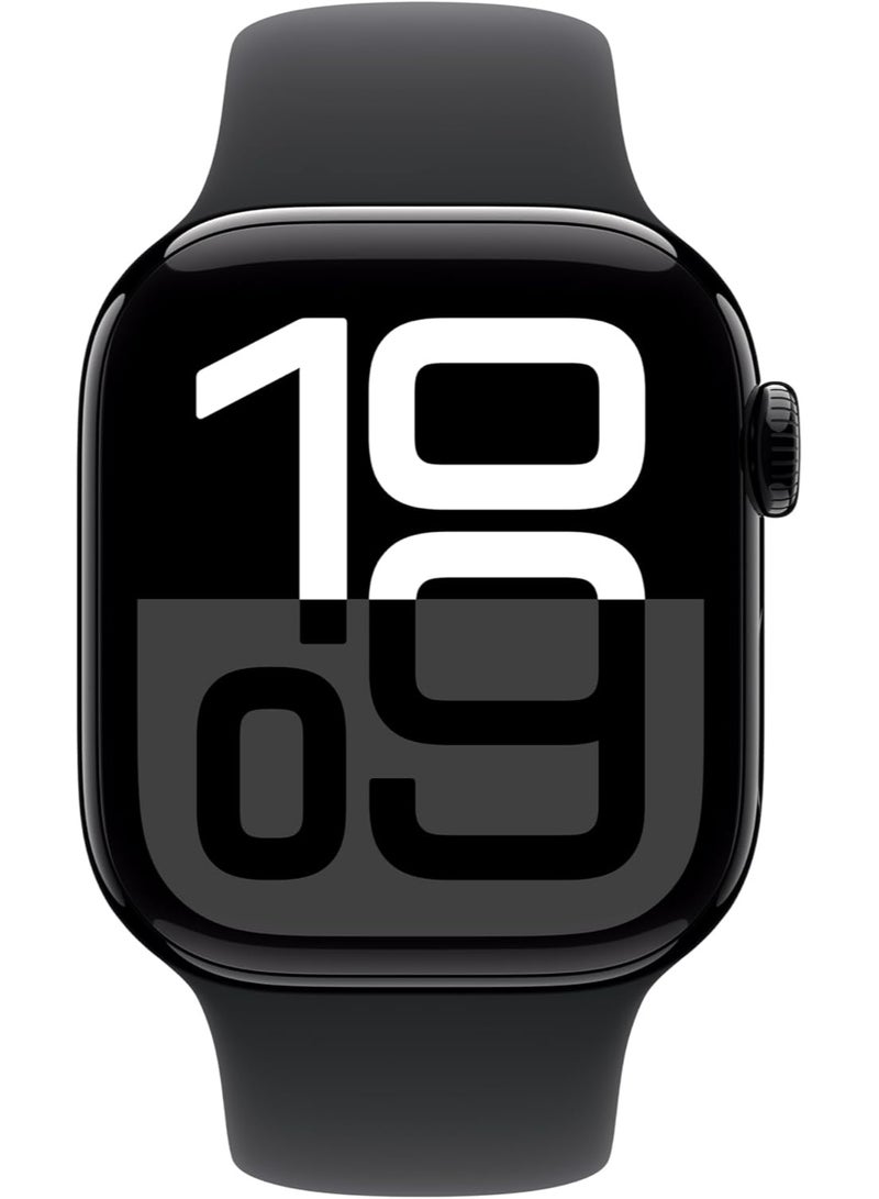 وايكيل سوار رياضي من السيليكون متوافق مع ساعة Apple Watch Ultra 2/Ultra/SE/Series 10–7 - حزام ناعم قابل للتعديل لمقاسات 42 مم/44 مم/45 مم/46 مم/49 مم، سوار معصم خفيف الوزن مقاوم للعرق وسريع الفك للرجال والنساء (أسود) - Image 2