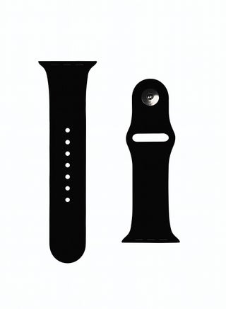 سوار رياضي من السيليكون متوافق مع ساعة Apple Watch Ultra 2/Ultra/SE/Series 10–7 - حزام ناعم قابل للتعديل لمقاسات 42 مم/44 مم/45 مم/46 مم/49 مم، سوار معصم خفيف الوزن مقاوم للعرق وسريع الفك للرجال والنساء (أسود) - view 4