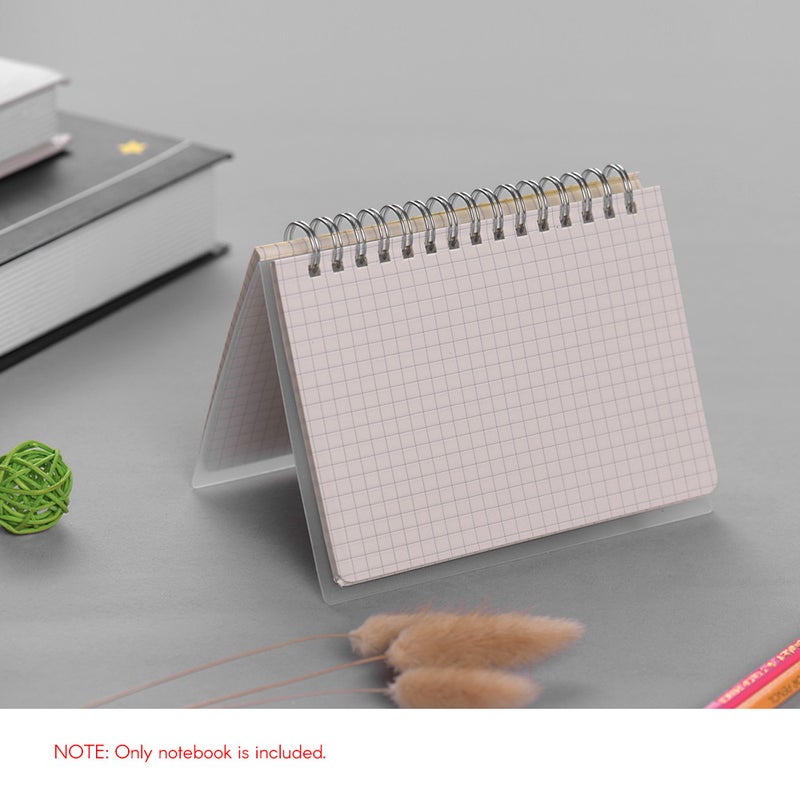 A6 Coil Notebook Spiral Notebooks with Elastic Band 5mm Square Grid Pages Diary Journal Memo Office and School Supplies - Image 3
