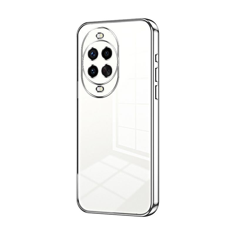 erorex For Huawei nova 14 Pro Transparent Plating Fine Hole Phone Case(Silver) - Image 1