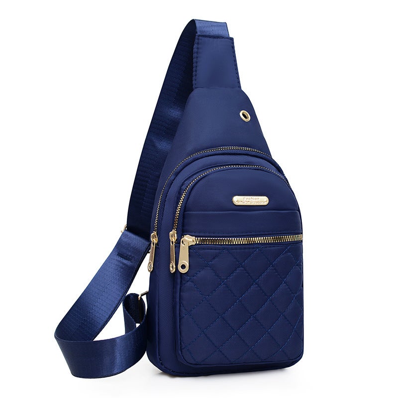 Chest Bag Women'S Korean-Style Crossbody Bag Girls' Sports Chest Bag Street Oxford Cloth Simple Chest Bag - Image 5