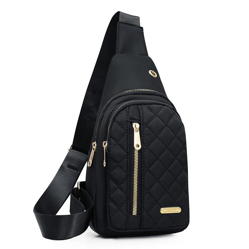 Chest Bag Women'S Korean-Style Crossbody Bag Girls' Sports Chest Bag Street Oxford Cloth Simple Chest Bag - Image 3