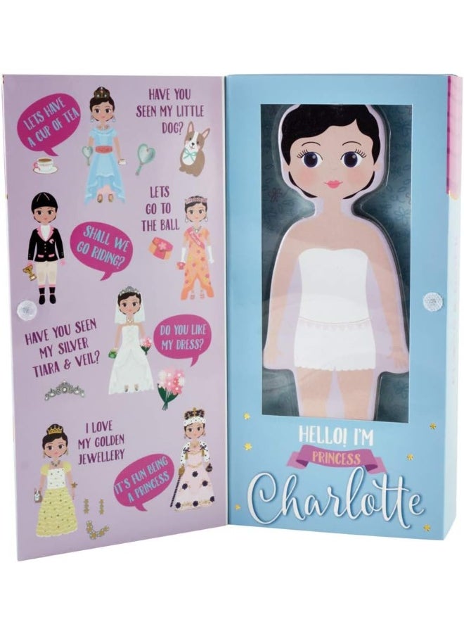 Floss & Rock Floss & Rock Magnetic Dress Up Wooden Doll - Charlotte  - Image 1