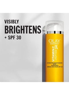 Olay Regenerist Vitamin C + Peptide 24 Hydrating Moisturizer W/ Sunscreen Spf 30  - Image 5