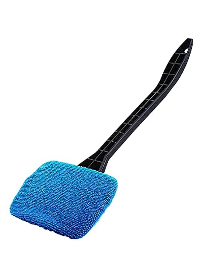 Generic Car Windshield Cleaning Tool, Car Window Cleaner, Car Wash Brush, Reusable Microfiber Cloth Pads, 15.75 Inch Handle, Interior Exterior Glass Wiper Cleaning Kit, for Office, Home  - Image 2