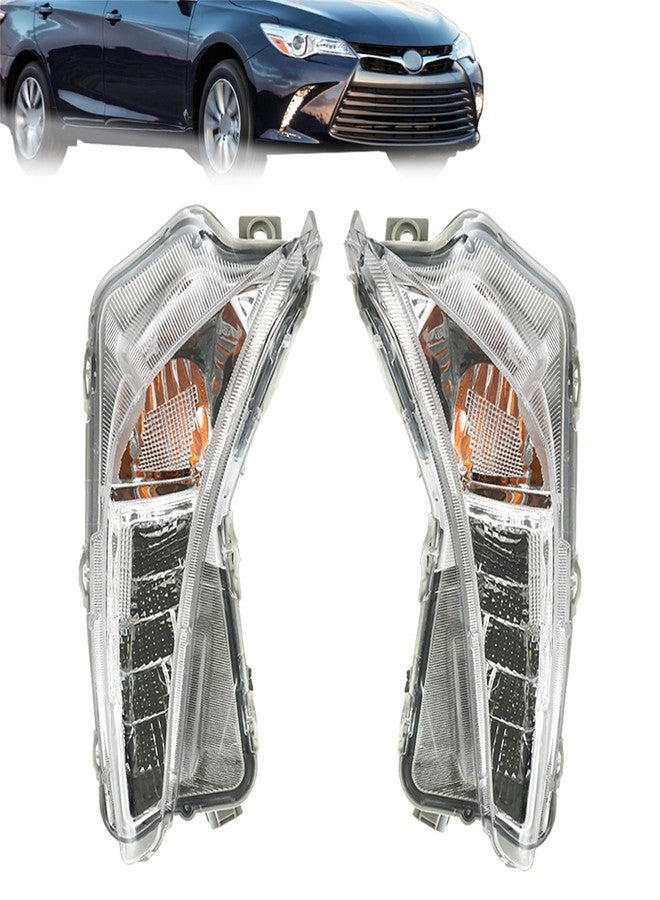 LABLT Daytime Running Fog Lamps Turn Signal Light Replacement for 2015-2017 Camry XSE XLE - Image 1