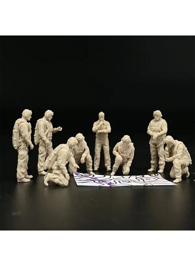 1 72 Scale Resin Wildcat F4F Fighter Pilot Model Pacific War Military Figure - Image 2