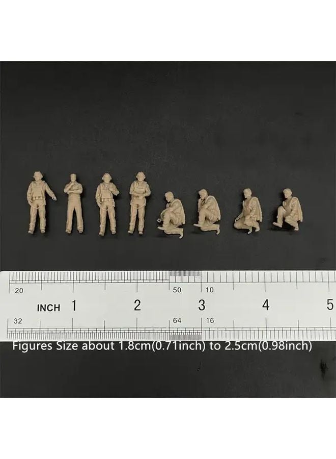 1 72 Scale Resin Wildcat F4F Fighter Pilot Model Pacific War Military Figure - Image 3