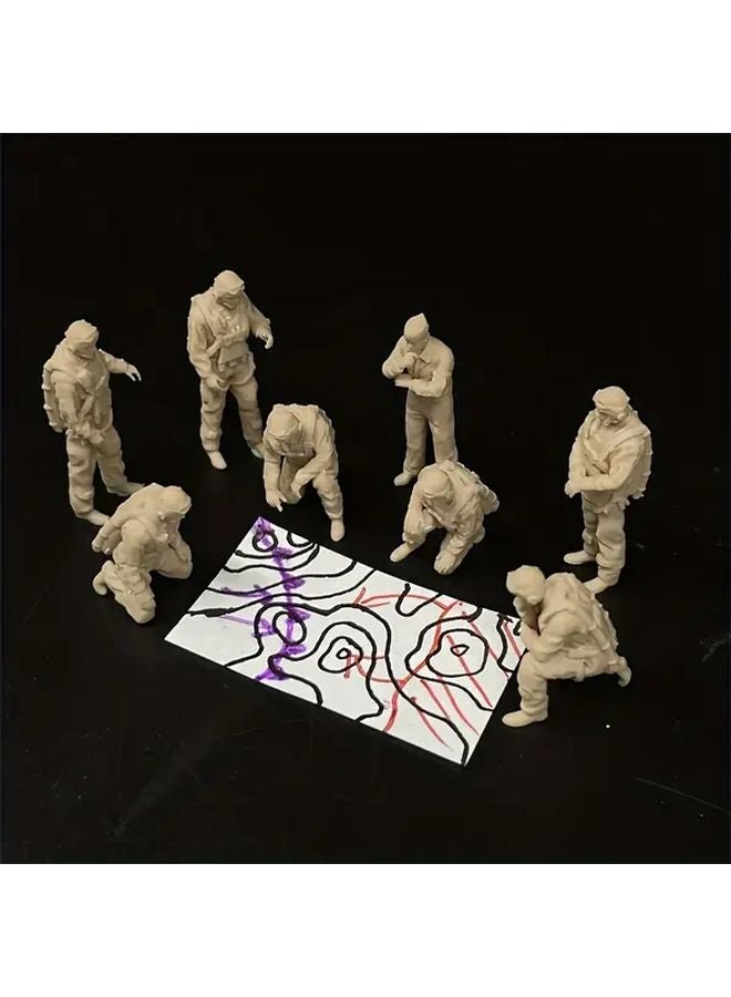 1 72 Scale Resin Wildcat F4F Fighter Pilot Model Pacific War Military Figure - Image 4