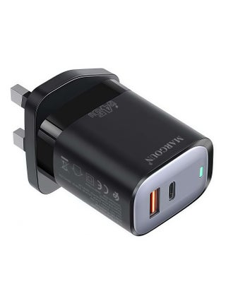 45W Power Adapter Duo, Dual USB-C & USB-A Ports, PD & QC Super Fast Charging Black - view 3