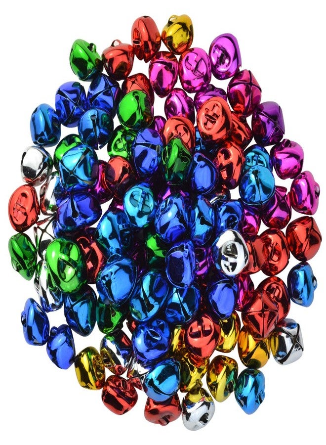 Marrywindix 100pcs Jingle Bells, Marrywindix 1 Inch Craft Bells Bulk DIY Bells for Christmas, Party, Festival Decoration and Home Decoration - Image 1