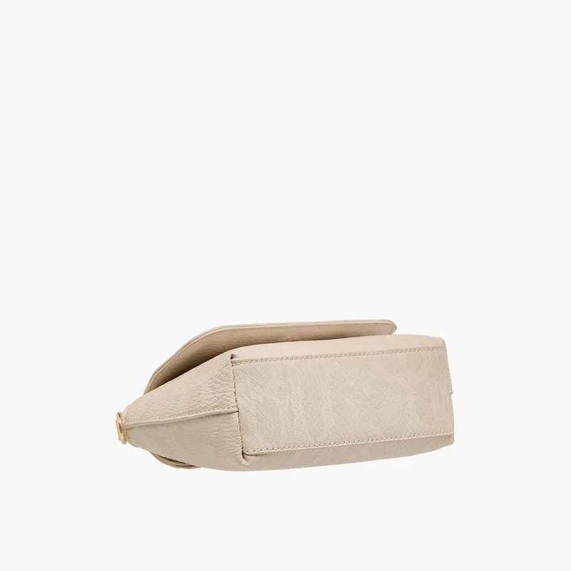 Flora Bella By Shoexpress Women's Textured Crossbody Bag with Detachable Strap and Flap Closure Ramadan Collection