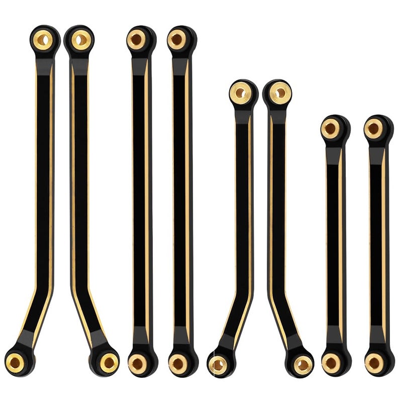 Pothyes CNC Black Coating Brass High Clearance Linkage Links Set for Redcat Ascent18 118 RC Crawler Upgrade - Image 3