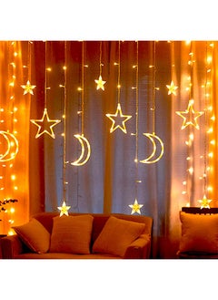Yoawllty LED Fairy Lights Outdoor, 2M Star Moon Decorative Lights for Party, Bedroom, Holiday Indoor Outdoor(Warm White)  - Image 3