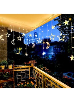 Yoawllty LED Fairy Lights Outdoor, 2M Star Moon Decorative Lights for Party, Bedroom, Holiday Indoor Outdoor(Warm White)  - Image 4