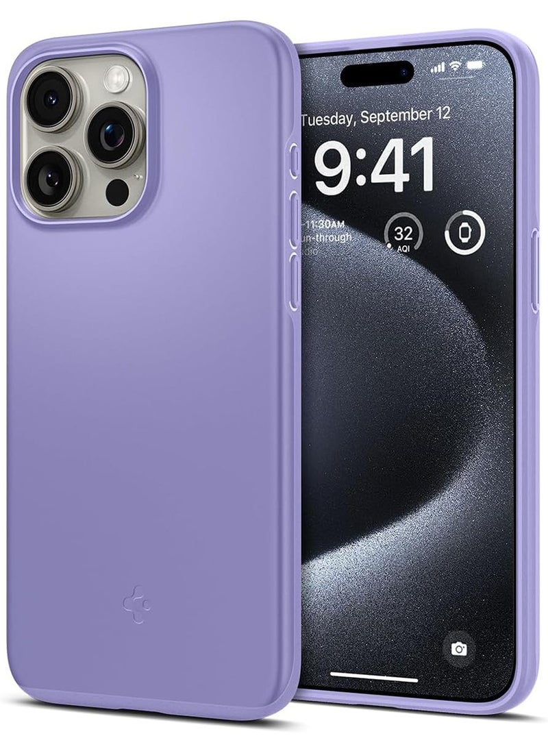 Spigen Thin Fit for iPhone 15 Pro Case Cover - Iris Purple  - Image 1