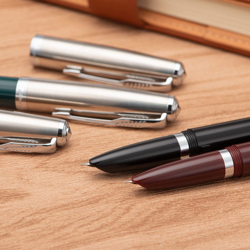 Lanxivi 3 Jinhao 86 Fountain Pen Set (Black, Wine Red and Green Resin) Extra Fine Nib with Refillable Ink Converter - Image 5
