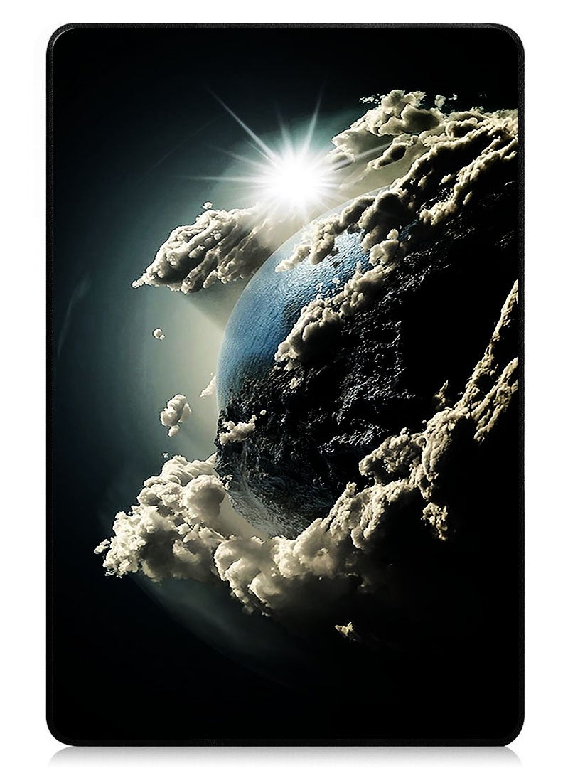 Theodor Protective Flip Case For Xiaomi Pad 7 & Xiaomi Pad 7 Pro With Trifold Stand Auto Wake Sleep Shockproof Cover - Space Earth Sun - Image 1