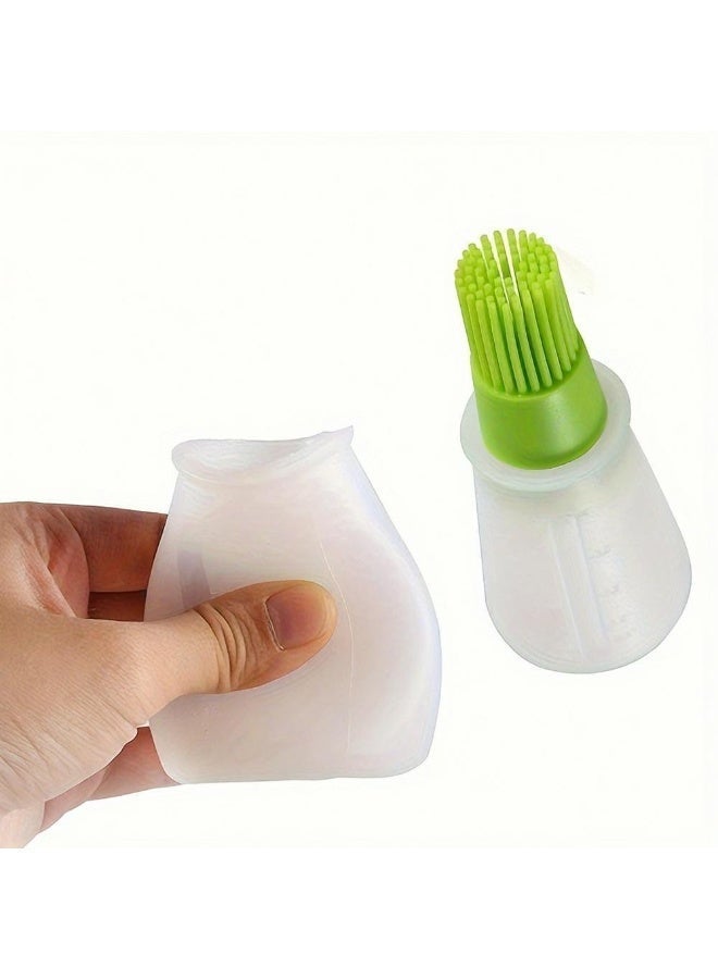 A multi-purpose oil and ghee brush with a silicone bottle for even liquid distribution; available in multiple colors – a must-have kitchen accessory. - Image 4