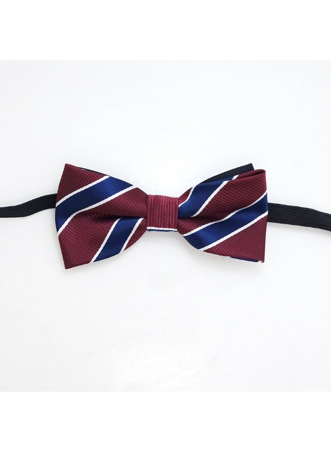 2 Pcs/Set Gentleman Sytyle Adjustable Pre-tied Bow Tie for Boys Child Kids（Twill） - Image 3