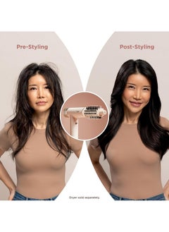 Shark Shark XSKHD3RRBA SpeedStyle Express Touchup Brush, Attachment for Shark SpeedStyle Blow Dryers (Work with HD3xx Series only), Hair Drying & Styling Tool, for Shaping Bangs, for All Hair Types, Stone  - Image 5