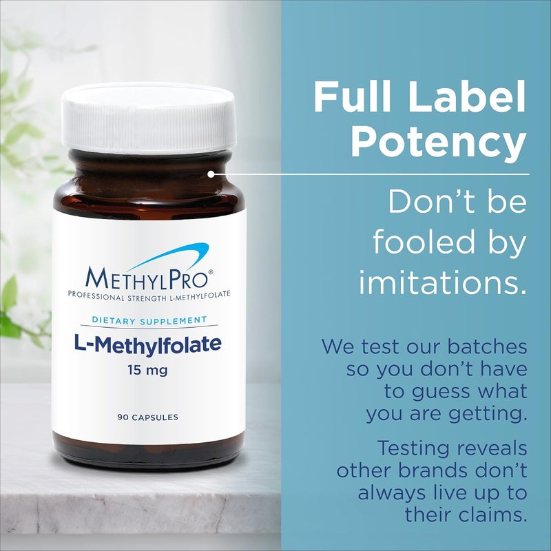 MethylPro LMethylfolate 10 mg  L Methyl Folate Methylfolate Supplement for Women  Men Methylated Vitamin B9 5MTHF for Brain Health Focus Calm  30 Capsules Pack of 1 - Image 5