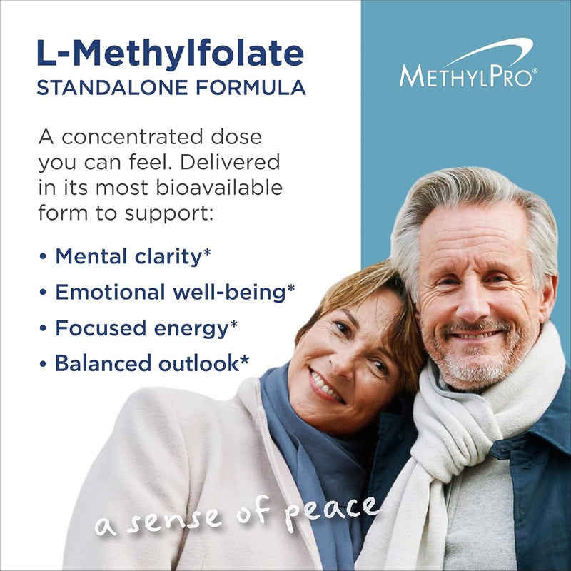 MethylPro LMethylfolate 10 mg  L Methyl Folate Methylfolate Supplement for Women  Men Methylated Vitamin B9 5MTHF for Brain Health Focus Calm  30 Capsules Pack of 1 - Image 3