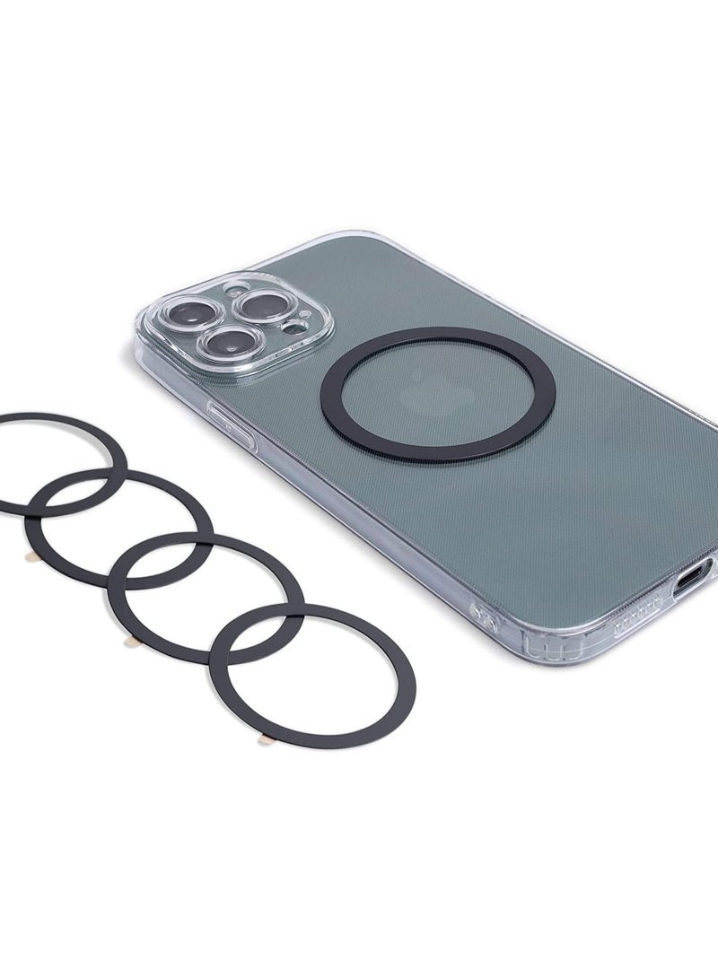 general 【5PCS】Magnetic Wireless Charger Universal Metal Rings, for Mag-Safe-Compatible Charger on iPhone 14/13/12 Pro/Max Case  Galaxy S23 Ultra/S22 Ultra/S21/S20/Note 20/Android Phones