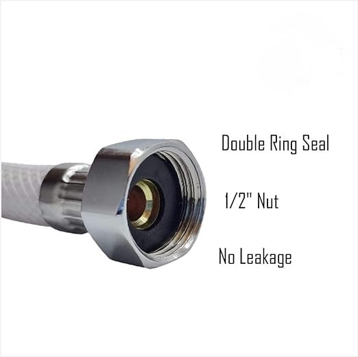 JES Connection Pipe 34 Inches Pvc Heavy Duty Connection Pipe Suitable for Geysers Countertop Faucets Water Taps Connection Pipe for Wash Basin - Image 2