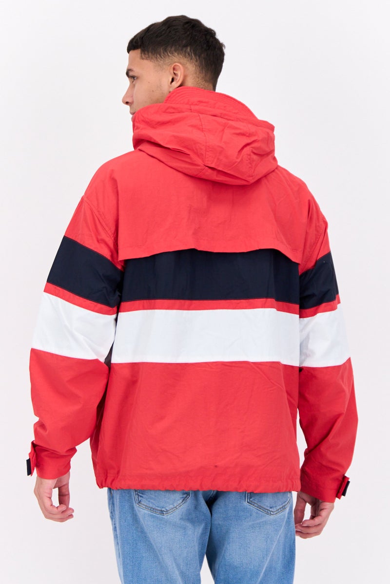 PERRY ELLIS Men Embroidered Logo Hooded Puffer Jacket, Multicolor - Image 3