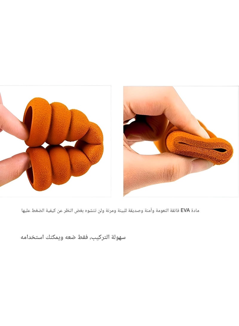 هوميرا غطاء باب إسفنجي بسمك 14 سم مزود بمصد عملي لتقليل الاحتكاك وحماية الجدران، يناسب معظم مقابض الأبواب، تصميم أنيق وعصري للمنزل والمكتب - Image 5