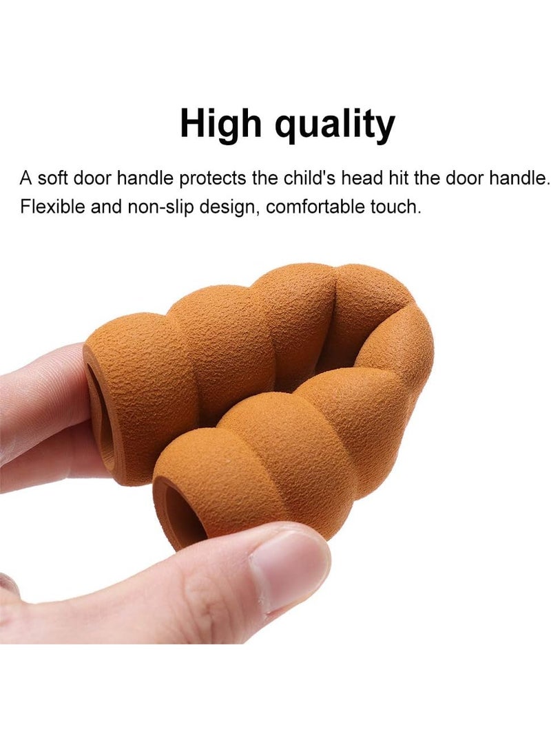 هوميرا غطاء باب إسفنجي بسمك 14 سم مزود بمصد عملي لتقليل الاحتكاك وحماية الجدران، يناسب معظم مقابض الأبواب، تصميم أنيق وعصري للمنزل والمكتب - Image 4