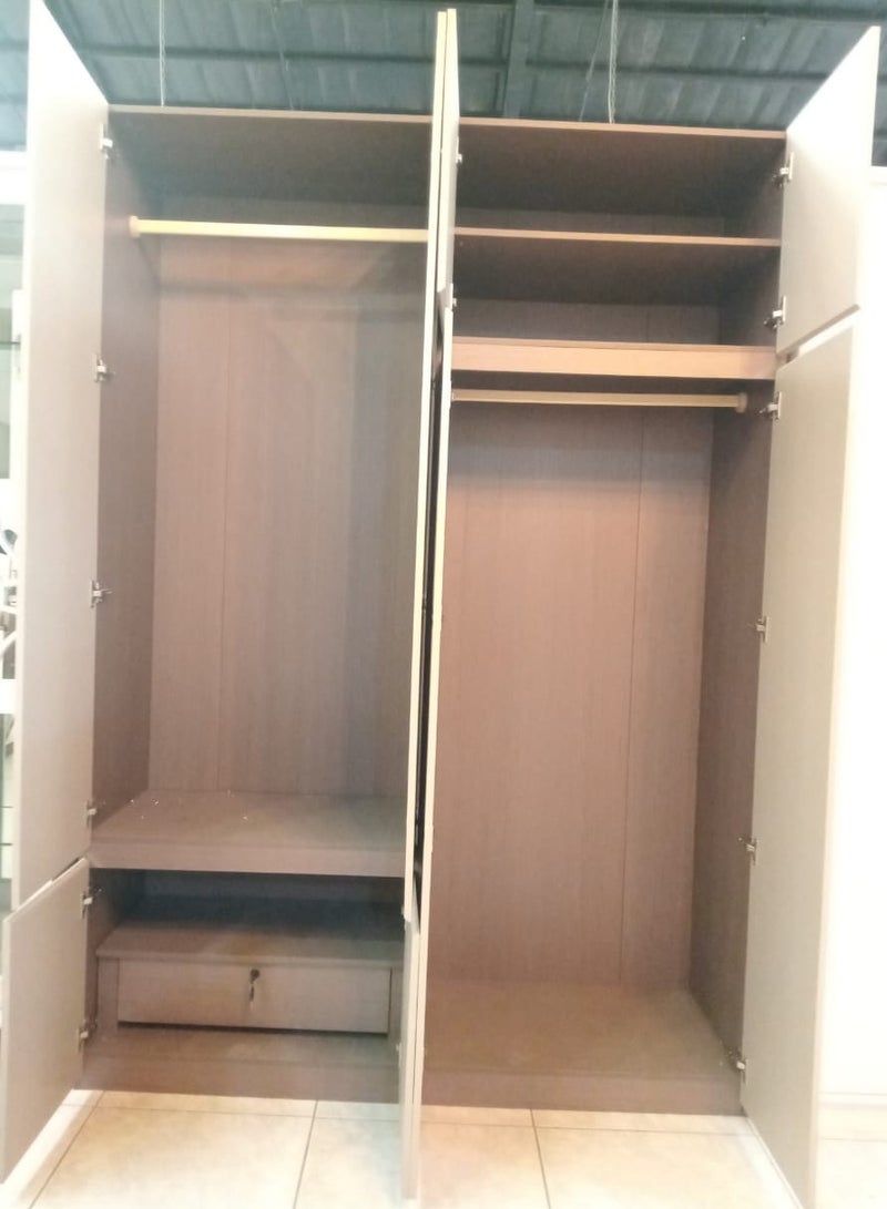 Generic WARDROBE - 4 DOOR NEW DESIGN, BOTH SIDE DRESS HANGER, 2 SHELF ,1 LOCK DRAWER  - Image 4