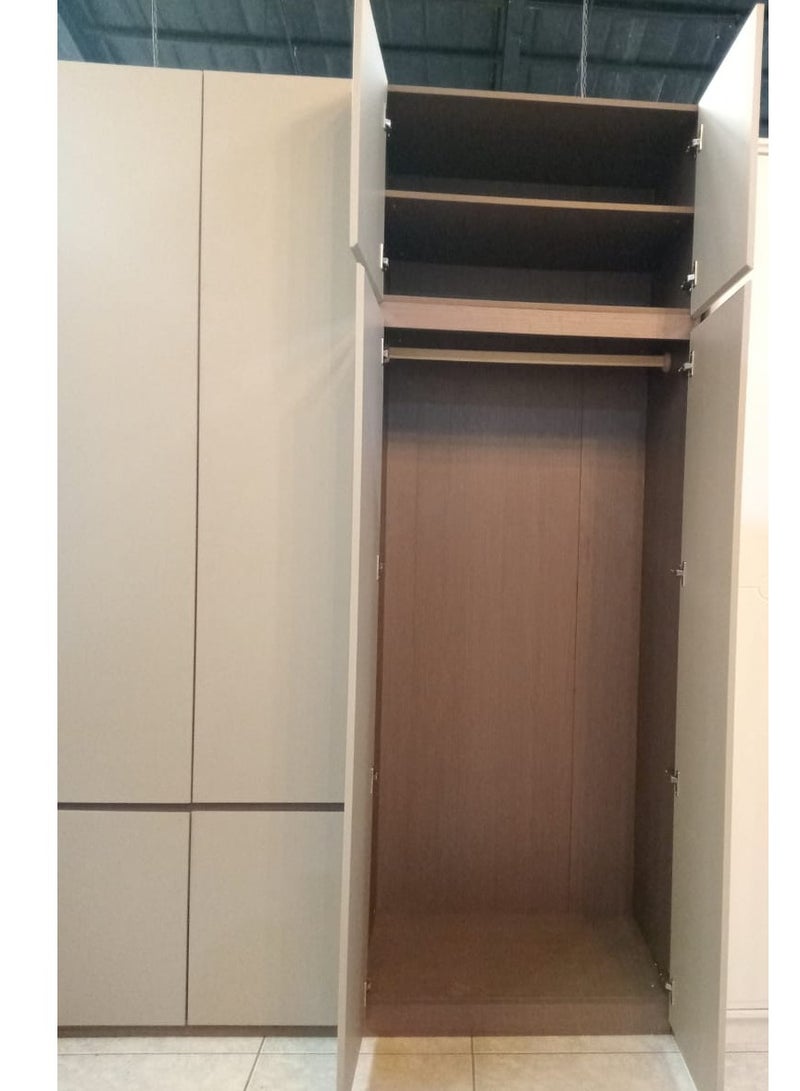 Generic WARDROBE - 4 DOOR NEW DESIGN, BOTH SIDE DRESS HANGER, 2 SHELF ,1 LOCK DRAWER  - Image 2