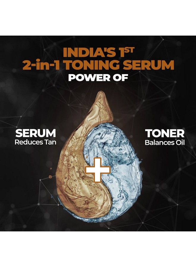 BEARDO 2In1 Detan Toner + Serum For Men; Remove Tan Dead Skin Cells & Blemishes With Alpha Arbutin; Reduce Hyperpigmentation & Correct Dark Spots; Tan Removal; Face Serum For Men - Image 5