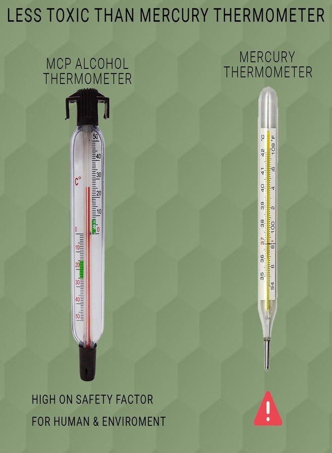 MCP Plastic Deep Freezer ILR Alcoholic Thermometer Range (-50 degree to +50 dgree Celsius), Pack Of 1 - Image 3