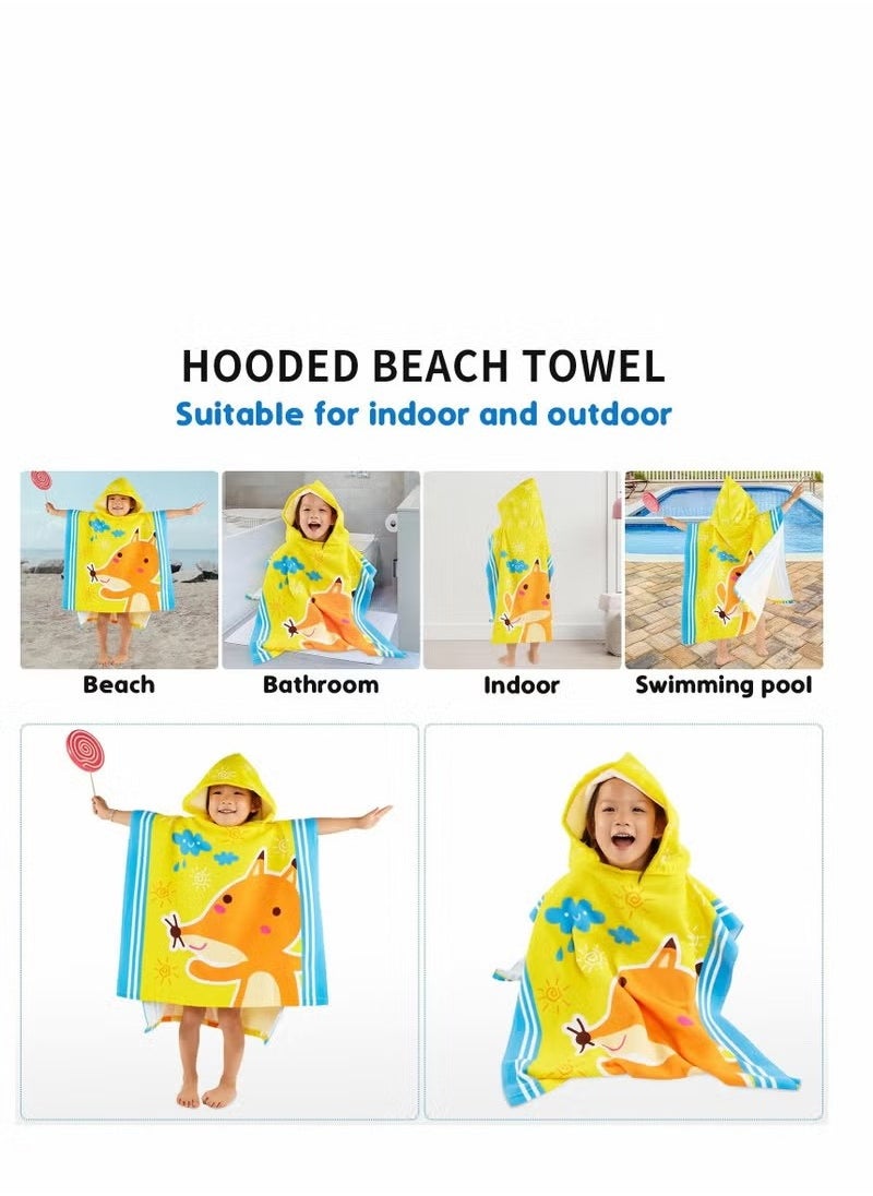 Hooded Baby Towel, Beach Towels, Thicker Bath Washcloths - Ultra Absorbent and Softest Pool for Babie, Toddler Unisex Kids Poncho
