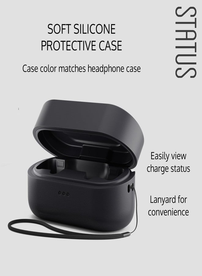 Status Audio Silicone Protective Case Cover for Headphones - for Between 3ANC Earbuds [Onyx (Black)] - Image 3