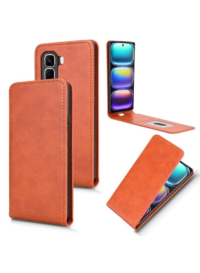 Zaboon Case For Infinix Hot 50 Pro+ 4G Magnetic Vertical Flip Leather Phone Case - Image 1