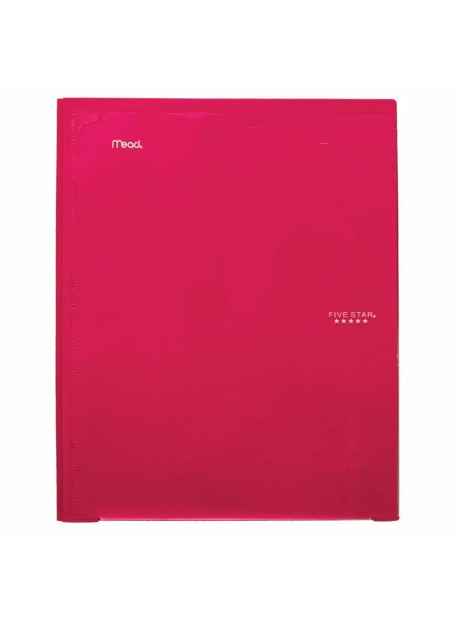 Five Star 2 Pocket Folder with Prong Fasteners, Folder with Pockets, Customizable Cover, Plastic, Color Selected For You, 1 Count (34136) - Image 1
