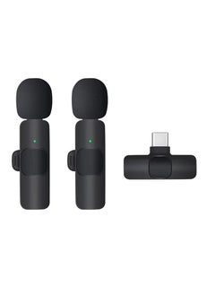 Generic Wireless Lavalier Microphone for USB C Smartphone, Plug and Play Mini Mic for YouTube TikTok Live Streaming Gaming K Song Recording Auto Noise Reduction (USB C 2)  - Image 1