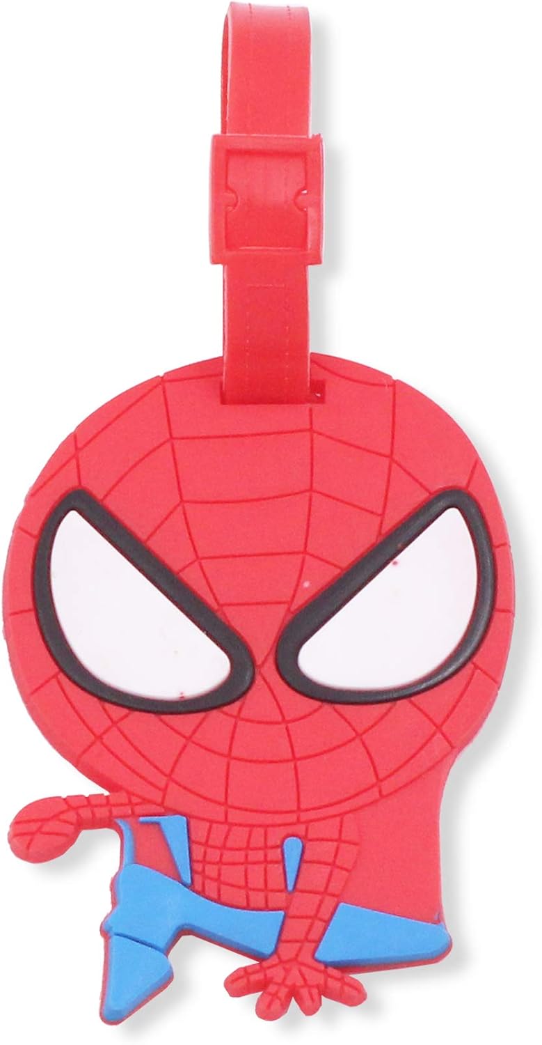 Finex 4 Pcs Set Super Heroes Silicone Travel Luggage Baggage Identification Labels ID Tag for Bag Suitcase Plane Cruise Ships with Belt Strap - Image 3