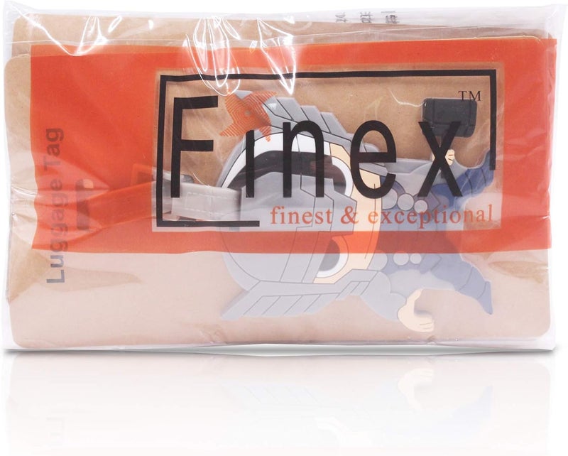 Finex 4 Pcs Set Super Heroes Silicone Travel Luggage Baggage Identification Labels ID Tag for Bag Suitcase Plane Cruise Ships with Belt Strap - Image 5