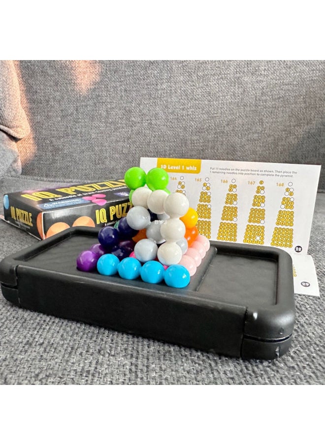 null - Wisdom Pyramid Intelligence Magic Beads Educational Toys Power Assembled Thinking Logic Ability Platter Children's Board Game-Color:007 Smart Magic Beads Breakthrough - Image 1