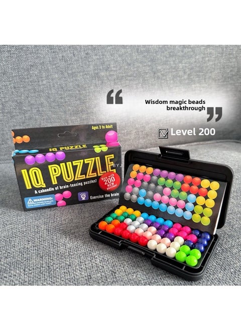 Wisdom Pyramid Intelligence Magic Beads Educational Toys Power Assembled Thinking Logic Ability Platter Children's Board Game-Color:007 Smart Magic Beads Breakthrough